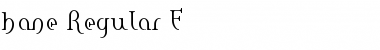 Download hane Regular E. Font Title Preview