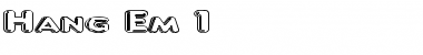 Download Hang 'Em 1 Regular Font Title Preview
