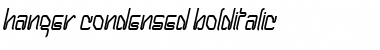 Download Hanger Condensed BoldItalic Font Title Preview