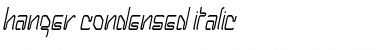 Download Hanger Condensed Italic Font Title Preview