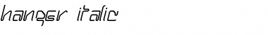 Download Hanger Italic Font Title Preview