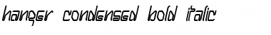 Download Hanger-Condensed Bold Italic Font Title Preview