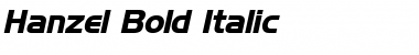Download Hanzel Bold Italic Font Title Preview
