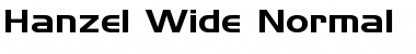 Download Hanzel Wide Normal Font Title Preview
