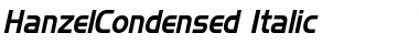 Download HanzelCondensed Italic Font Title Preview