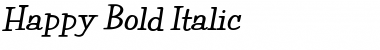 Download Happy Bold Italic Font Title Preview