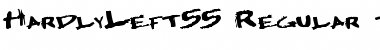 Download HardlyLeft55 Regular Font Title Preview