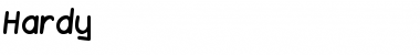 Download Hardy Normal Font Title Preview