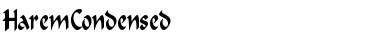 Download HaremCondensed Regular Font Title Preview