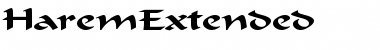 Download HaremExtended Regular Font Title Preview