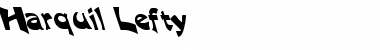 Download Harquil Lefty Regular Font Title Preview