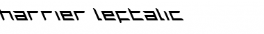 Download Harrier Leftalic Leftalic Font Title Preview