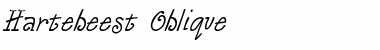 Download Hartebeest Oblique Font Title Preview