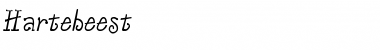 Download Hartebeest Normal Font Title Preview
