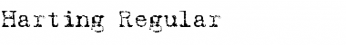 Download Harting Regular Font Title Preview