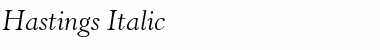 Download Hastings Italic Font Title Preview