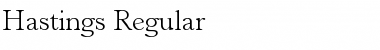 Download Hastings Regular Font Title Preview
