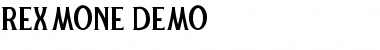 Download Rexmone DEMO Regular Font Title Preview