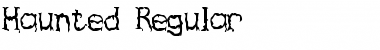 Download Haunted Regular Font Title Preview