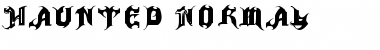 Download Haunted Regular Font Title Preview