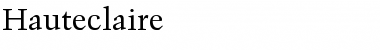 Download Hauteclaire Regular Font Title Preview