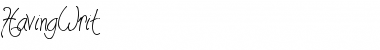 Download HavingWrit Regular Font Title Preview