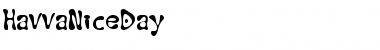 Download HavvaNiceDay Medium Font Title Preview
