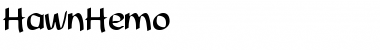 Download HawnHemo Regular Font Title Preview