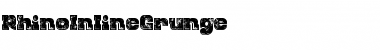Download Rhino inline grunge Regular Font