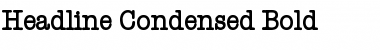 Download Headline Condensed Bold Font Title Preview