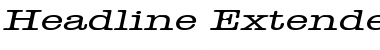 Download Headline Extended Italic Font Title Preview