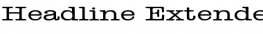 Download Headline Extended Normal Font Title Preview