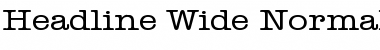 Download Headline Wide Normal Font Title Preview