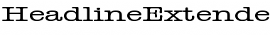 Download HeadlineExtended Normal Font Title Preview