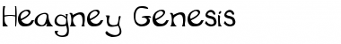 Download Heagney-Genesis Genesis Font Title Preview
