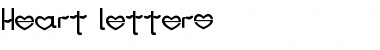 Download Heart Letters Regular Font Title Preview