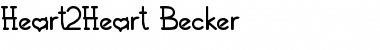 Download Heart2Heart Becker Normal Font Title Preview