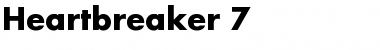 Download Heartbreaker 7 Regular Font Title Preview