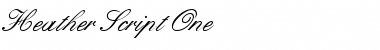 Download Heather Script One Regular Font Title Preview