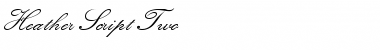 Download Heather Script Two Regular Font Title Preview