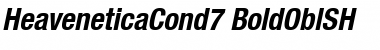 Download HeaveneticaCond7 BoldOblSH Font Title Preview