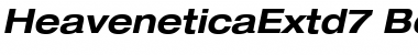 Download HeaveneticaExtd7 BoldOblSH Font Title Preview