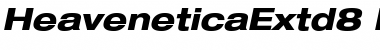 Download HeaveneticaExtd8 HvyOblSH Font Title Preview