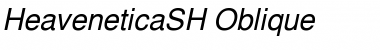 Download HeaveneticaSH Oblique Font Title Preview