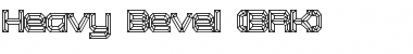 Download Heavy Bevel (BRK) Regular Font Title Preview