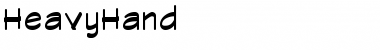 Download HeavyHand Regular Font Title Preview