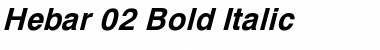 Download Hebar 02 Bold Italic Font Title Preview