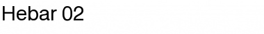 Download Hebar 02 Regular Font Title Preview