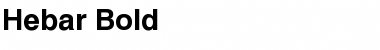 Download Hebar Bold Font Title Preview