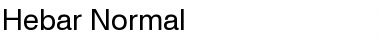 Download Hebar Normal Font Title Preview
